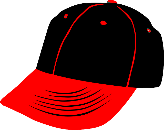 černočervená kšiltovka